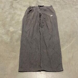 Nike Baggy Fleece Sweatpants Mens XXL Grey Wide Leg Drawstring Lounge Pants